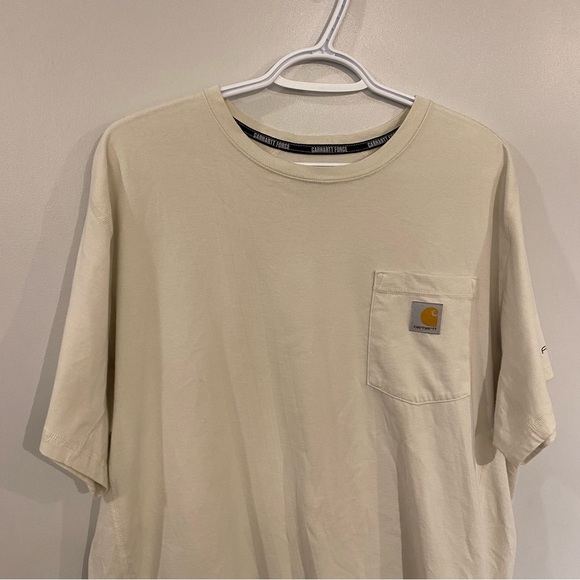 Carhartt Force Men's Cream Pocket T-Shirt men’s large - Picture 3 of 9